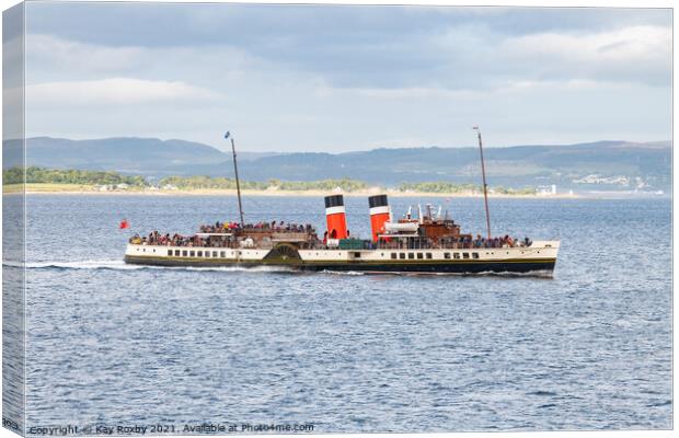 The Waverley paddle steamer Canvas Print by Kay Roxby