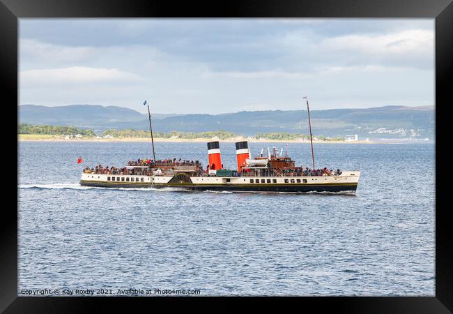 The Waverley paddle steamer Framed Print by Kay Roxby