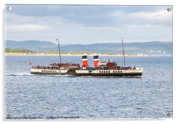 The Waverley paddle steamer Acrylic by Kay Roxby
