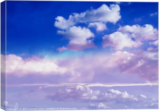 A Romantic Sky Canvas Print by Beryl Curran
