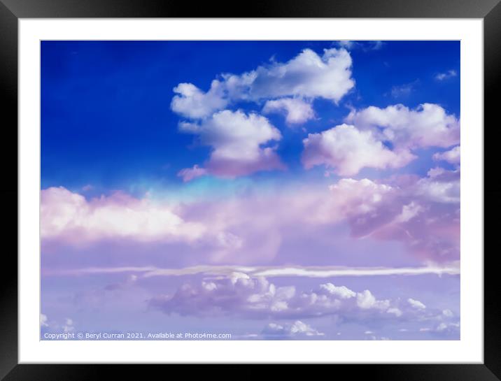 A Romantic Sky Framed Mounted Print by Beryl Curran