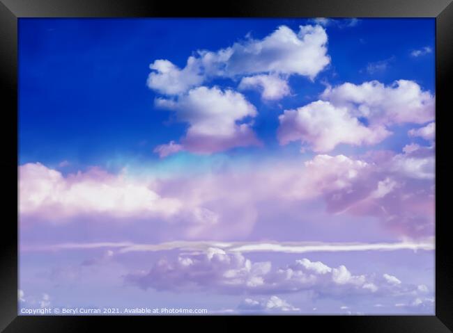 A Romantic Sky Framed Print by Beryl Curran