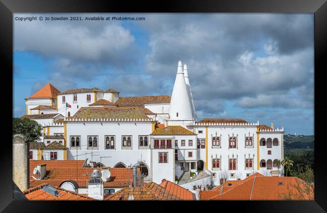 The Royal Palace , Sintra, Portugal Framed Print by Jo Sowden