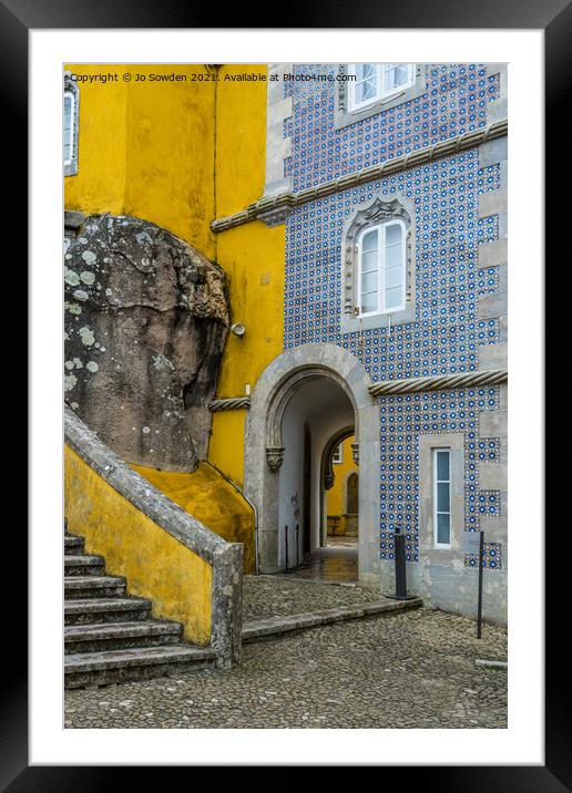Pena Palace Architecture, Portugal Framed Mounted Print by Jo Sowden
