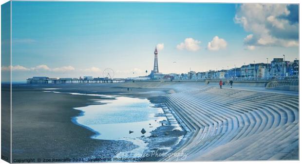 Blackpool clouds Canvas Print by Zoe Rawcliffe