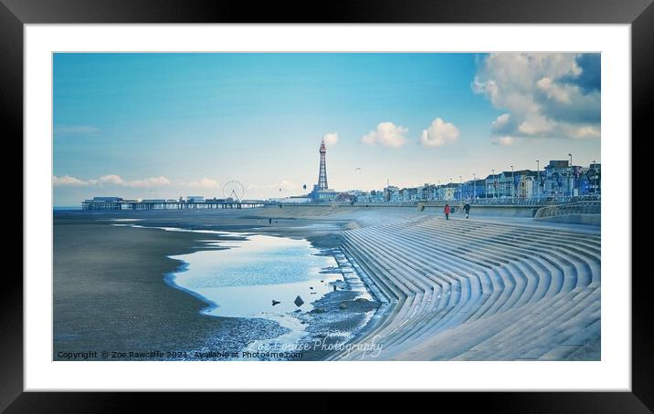 Blackpool clouds Framed Mounted Print by Zoe Rawcliffe