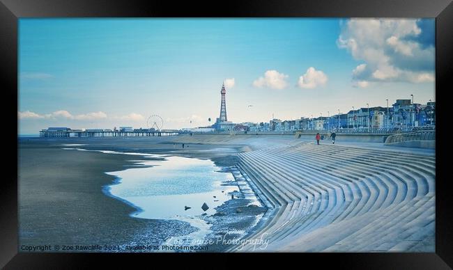 Blackpool clouds Framed Print by Zoe Rawcliffe