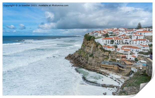 Azenhas Do Mar, Sintra, Portugal Print by Jo Sowden