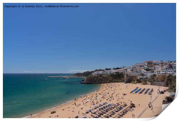 Albufeira, Algarve.  Print by Jo Sowden