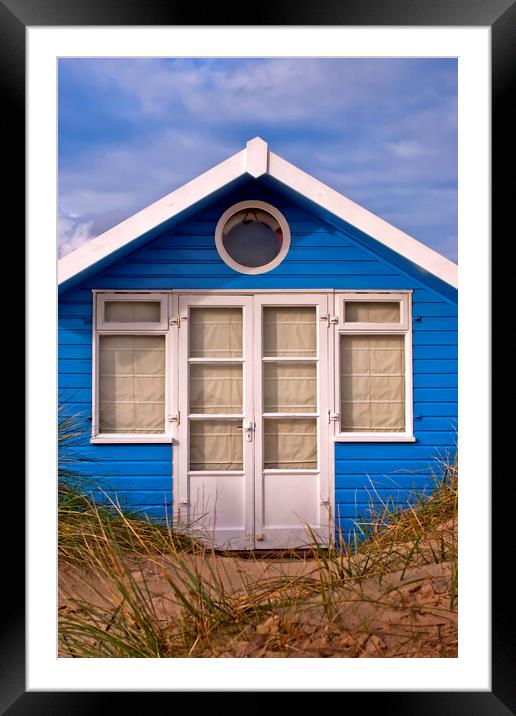 Beach Hut Hengistbury Head Dorset England Framed Mounted Print by Andy Evans Photos