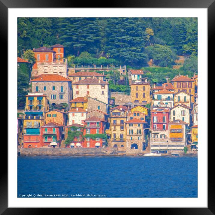 Varenna Framed Mounted Print by Philip Baines