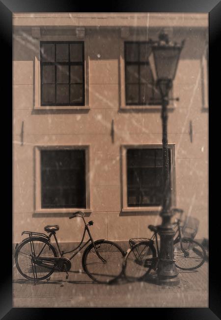 Vintage Bicycles Framed Print by Kieran Brimson