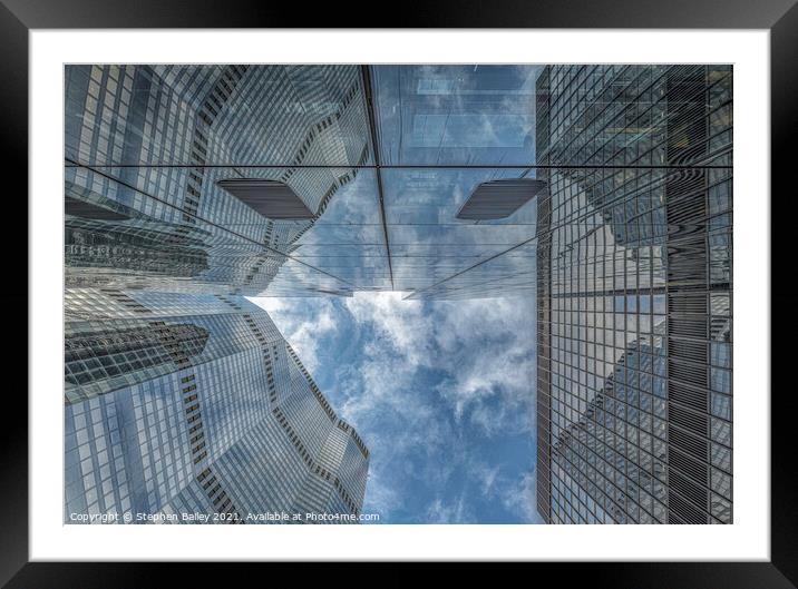 London Reflections Framed Mounted Print by Stephen Bailey