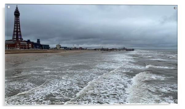 Blackpool seafront Acrylic by Daryl Pritchard videos