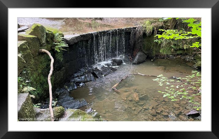Knypersley waterfall Framed Mounted Print by Daryl Pritchard videos
