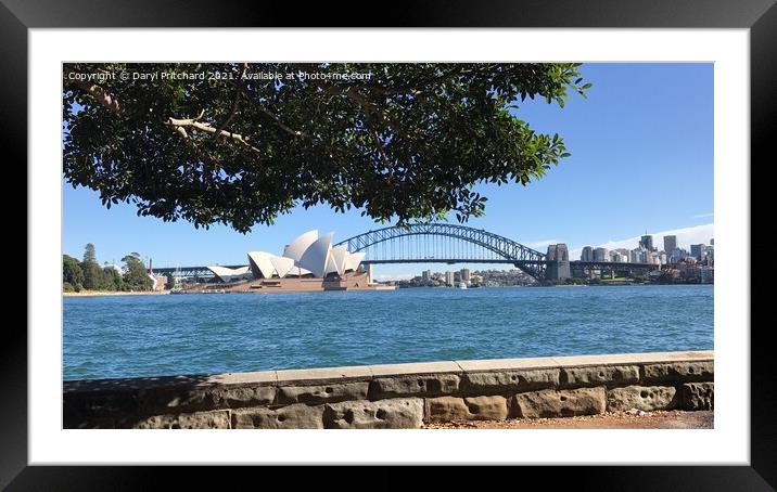 Sydney harbour Framed Mounted Print by Daryl Pritchard videos
