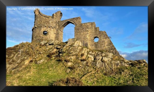 Mow cop castle Framed Print by Daryl Pritchard videos