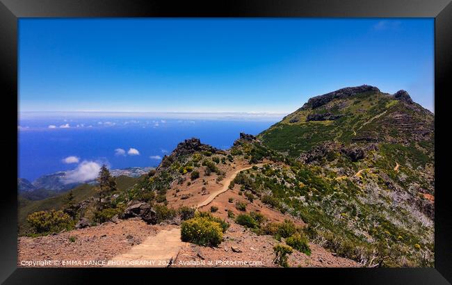 Pico Ruivo and Pico do Arieiro Trail, Madeira Framed Print by EMMA DANCE PHOTOGRAPHY