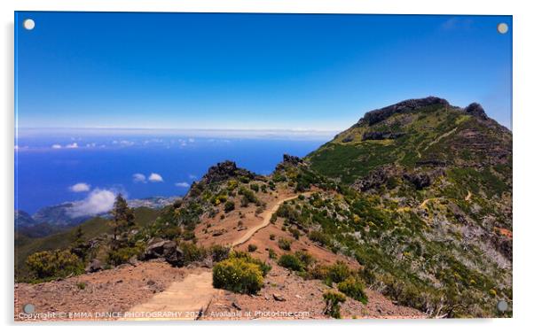 Pico Ruivo and Pico do Arieiro Trail, Madeira Acrylic by EMMA DANCE PHOTOGRAPHY