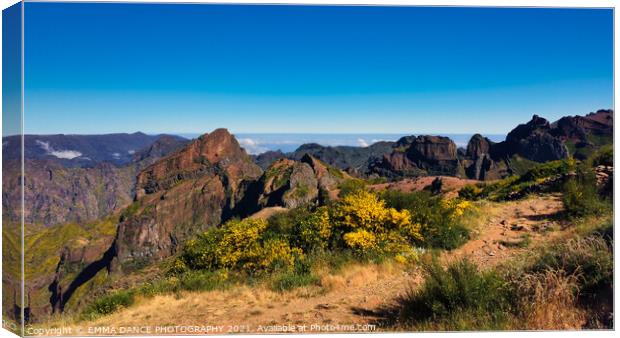 Pico Ruivo and Pico do Arieiro Trail, Madeira Canvas Print by EMMA DANCE PHOTOGRAPHY