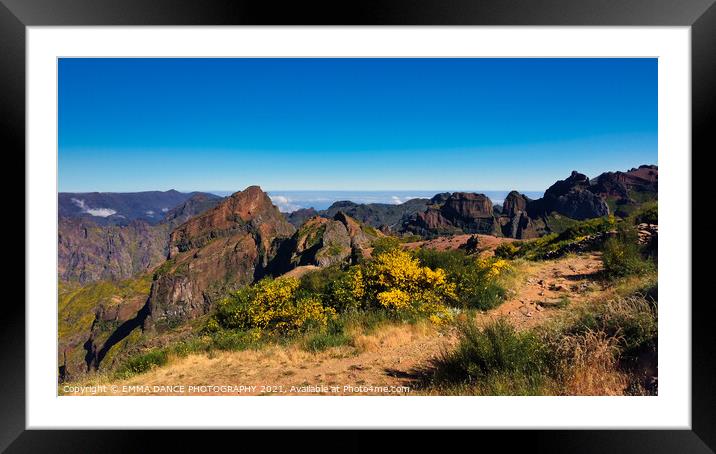 Pico Ruivo and Pico do Arieiro Trail, Madeira Framed Mounted Print by EMMA DANCE PHOTOGRAPHY