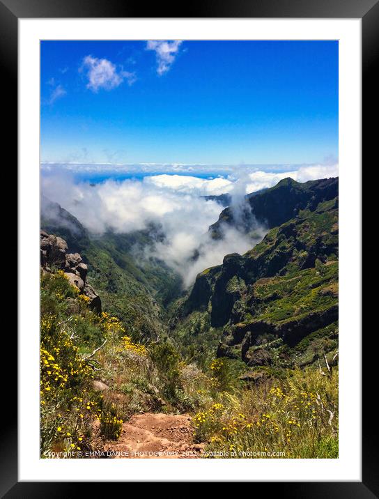 Pico Ruivo and Pico do Arieiro Trial, Madeira Framed Mounted Print by EMMA DANCE PHOTOGRAPHY