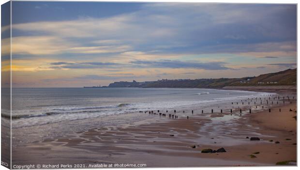 From Sandsend to Whitby Canvas Print by Richard Perks