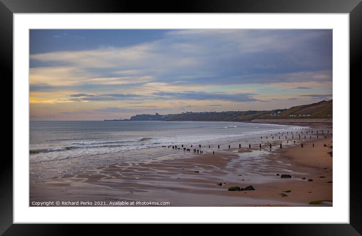From Sandsend to Whitby Framed Mounted Print by Richard Perks