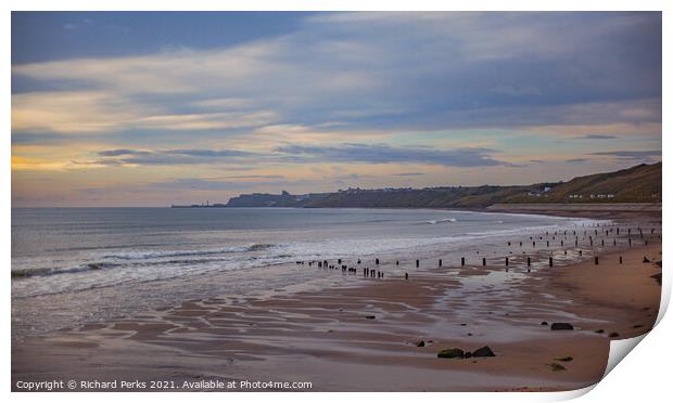 From Sandsend to Whitby Print by Richard Perks