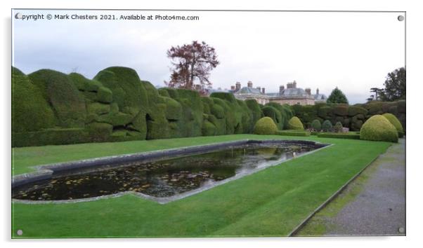 Majestic Hotel Gardens at Holme Lacy Acrylic by Mark Chesters