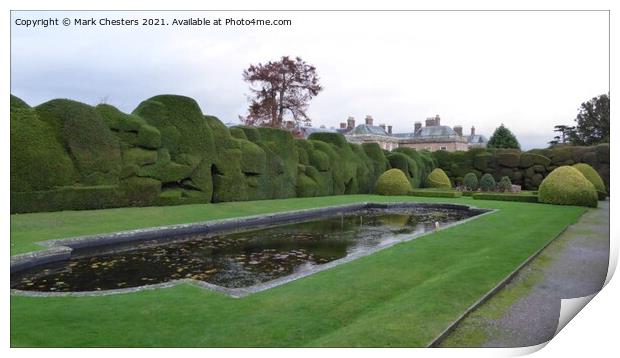 Majestic Hotel Gardens at Holme Lacy Print by Mark Chesters