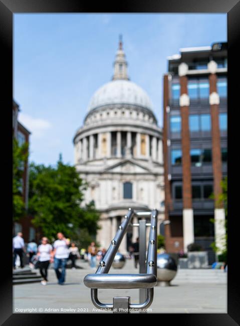 St Paul's Cathedral, London Framed Print by Adrian Rowley