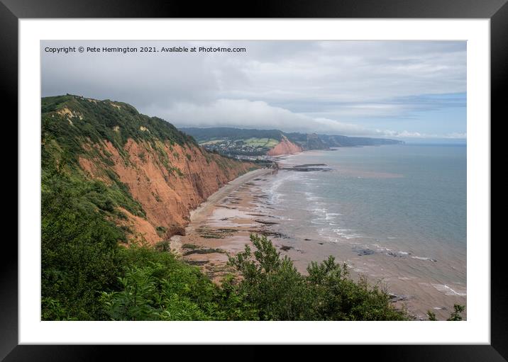 Sidmouth from Peak Hill Framed Mounted Print by Pete Hemington