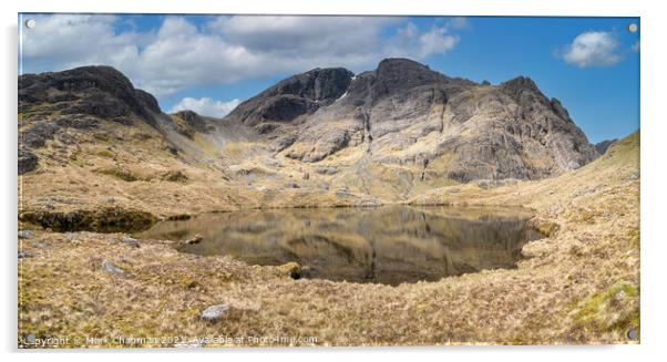 Blaven and Loch Fionna Choire, Skye Acrylic by Photimageon UK