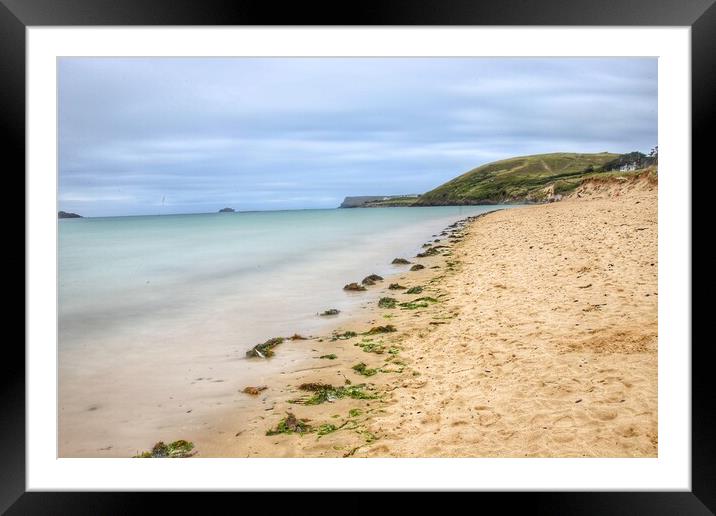 Rock Beach Cornwall  Framed Mounted Print by Ollie Hully