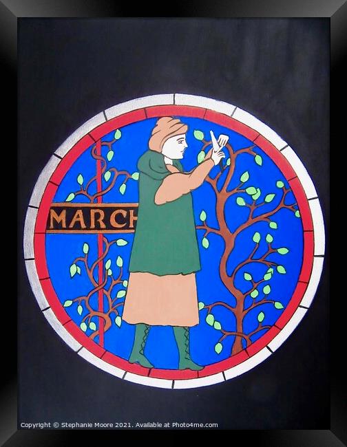 Medieval Month of March Framed Print by Stephanie Moore