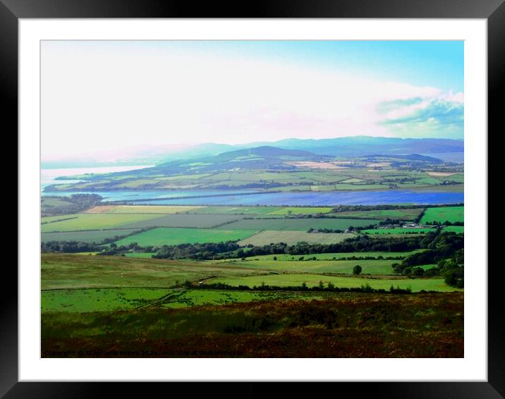 View from Grianan of Aileach Framed Mounted Print by Stephanie Moore