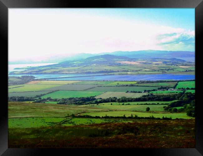 View from Grianan of Aileach Framed Print by Stephanie Moore