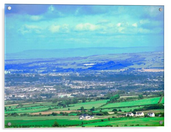 View from Grianan of Aileach Acrylic by Stephanie Moore