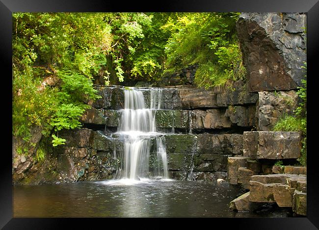 Bowlees Waterfall Framed Print by Trevor Kersley RIP