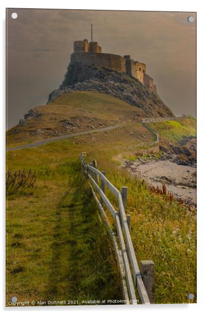 Lindisfarne Acrylic by Alan Dunnett