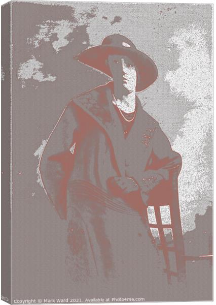 1920's Lady with a Twist Canvas Print by Mark Ward