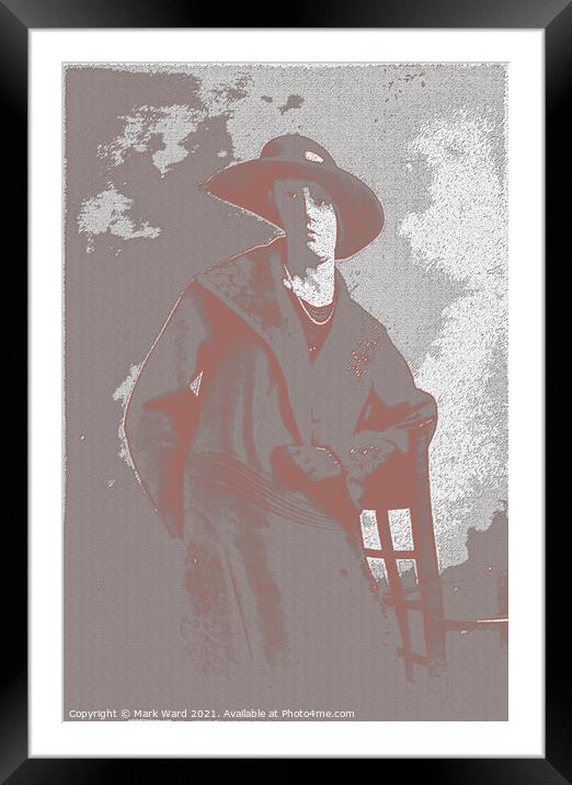 1920's Lady with a Twist Framed Mounted Print by Mark Ward
