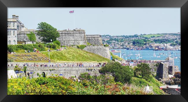 Plymouth Hoe And Citadel  Framed Print by Peter F Hunt