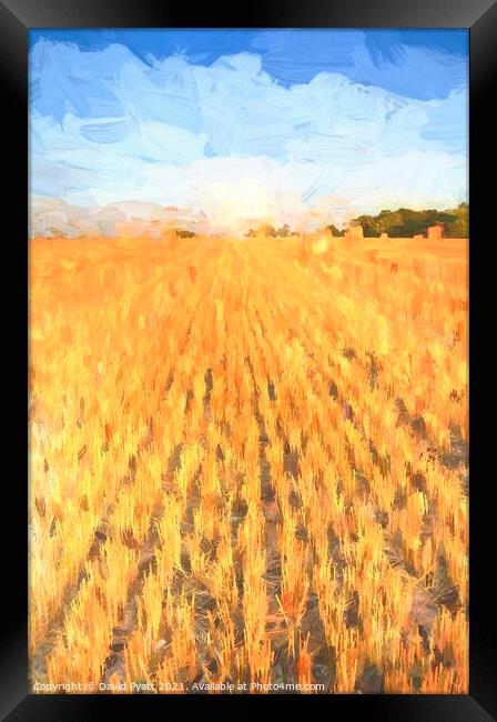 Summer Harvest Art Framed Print by David Pyatt