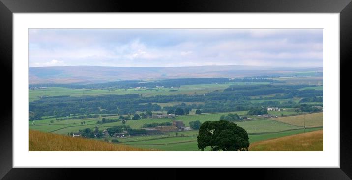 Yorkshire Moorland landscape Framed Mounted Print by Roy Hinchliffe