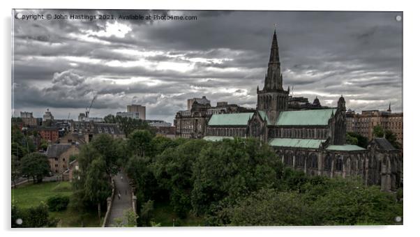Gothic Gem of Glasgow Acrylic by John Hastings