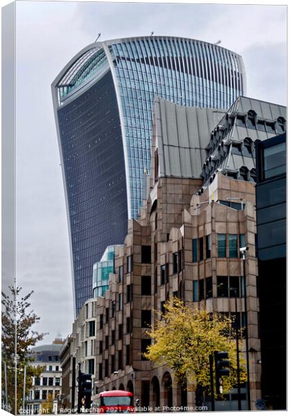 The Towering Marvel of 20 Fenchurch Street Canvas Print by Roger Mechan