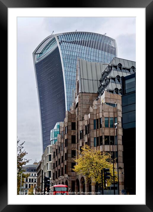 The Towering Marvel of 20 Fenchurch Street Framed Mounted Print by Roger Mechan