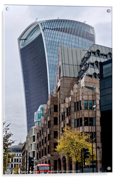 The Towering Marvel of 20 Fenchurch Street Acrylic by Roger Mechan